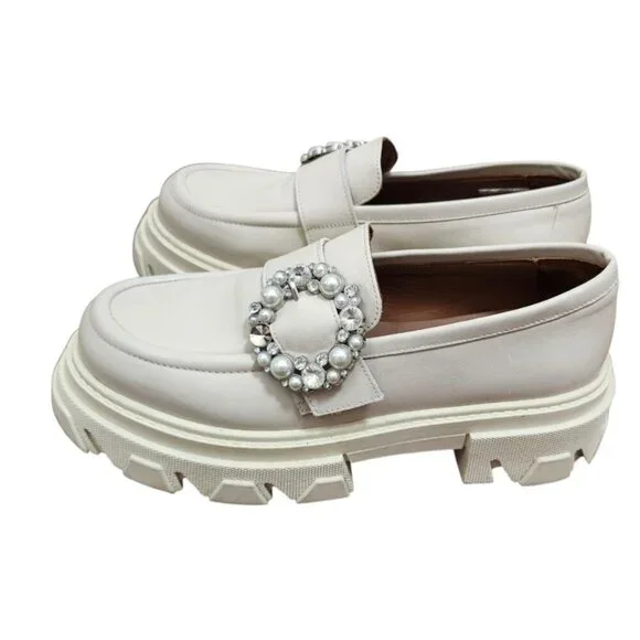 Alohas Trailblazer Crystal Beige Loafer Shoe EU 42 /US 11-11.5 - Picture 6 of 16